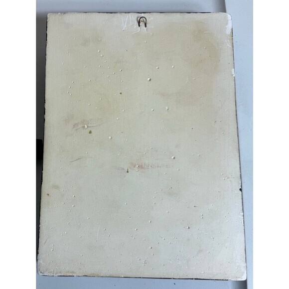 The Family That Prays Together Stays Together Praying Hands Chalkware Plaque VTG - Picture 2 of 2